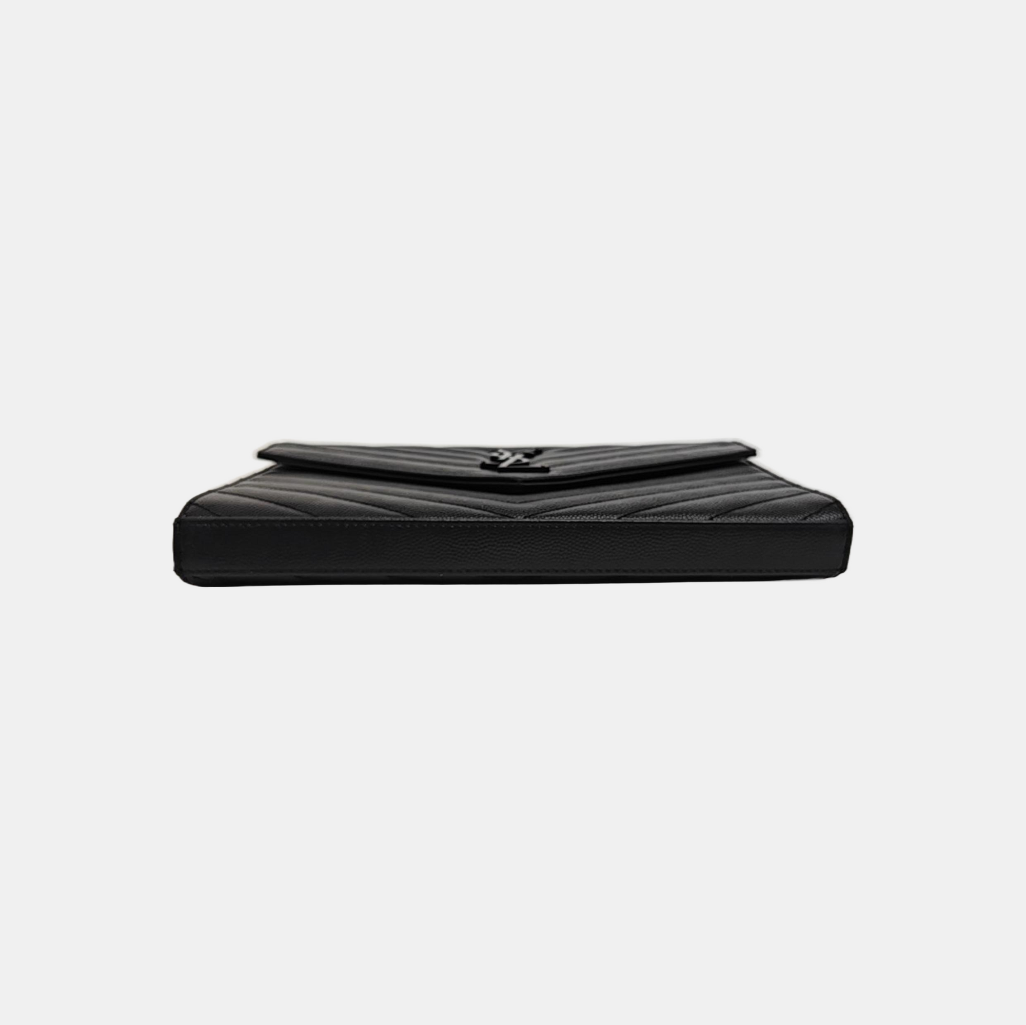 MONOGRAM Medium Chevron Calfskin Black
