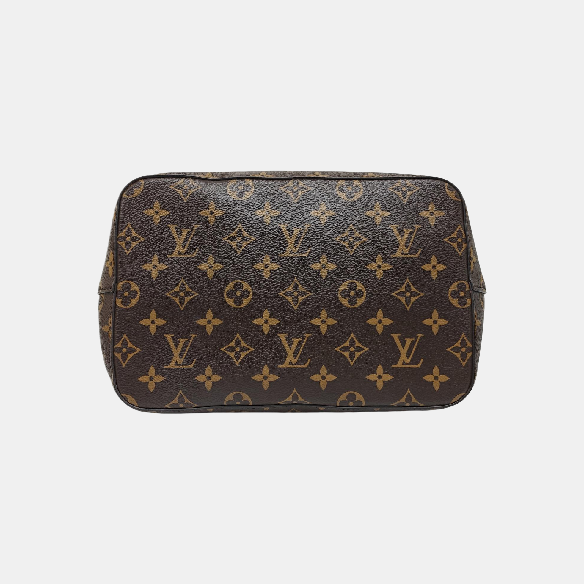 NÉONOÉ MM Monogram Coated Canvas Brown