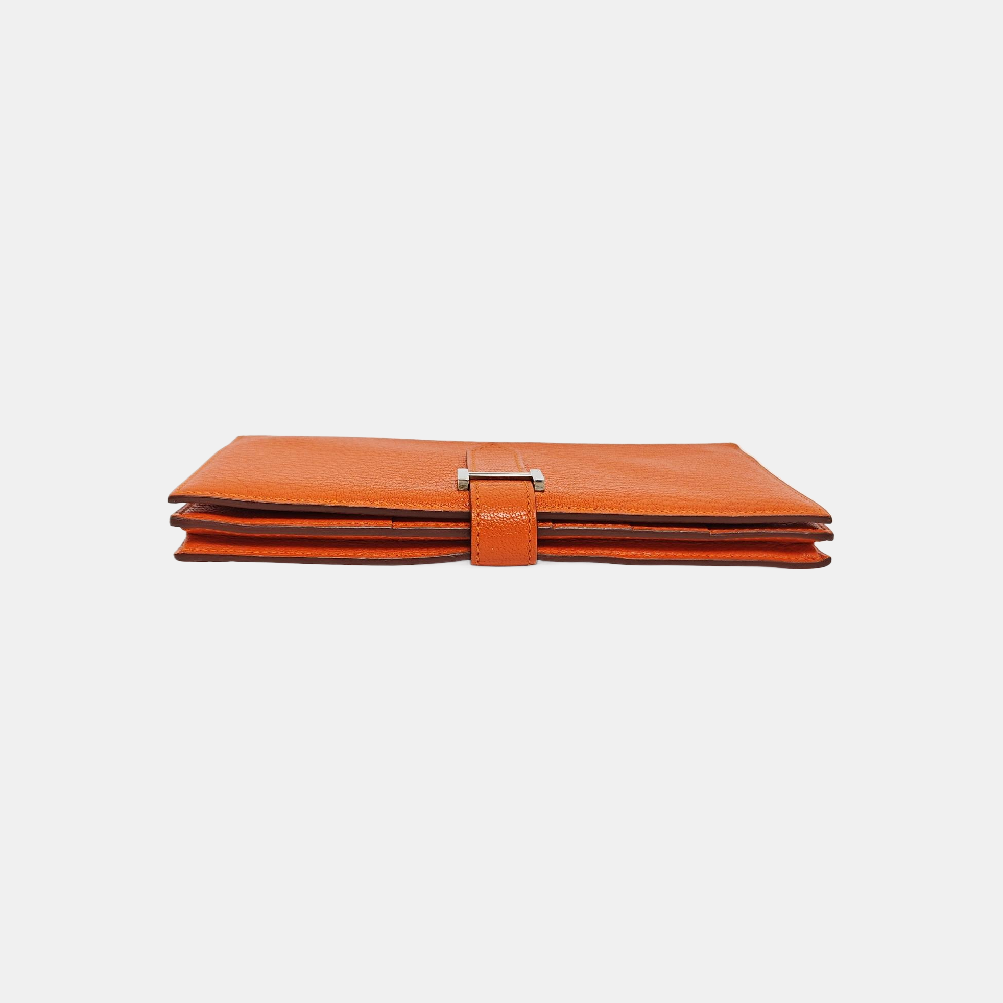 Bearn Medium Chèvre Mysore Orange Wallet