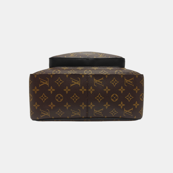 JOSH Monogram Coated Canvas Brown