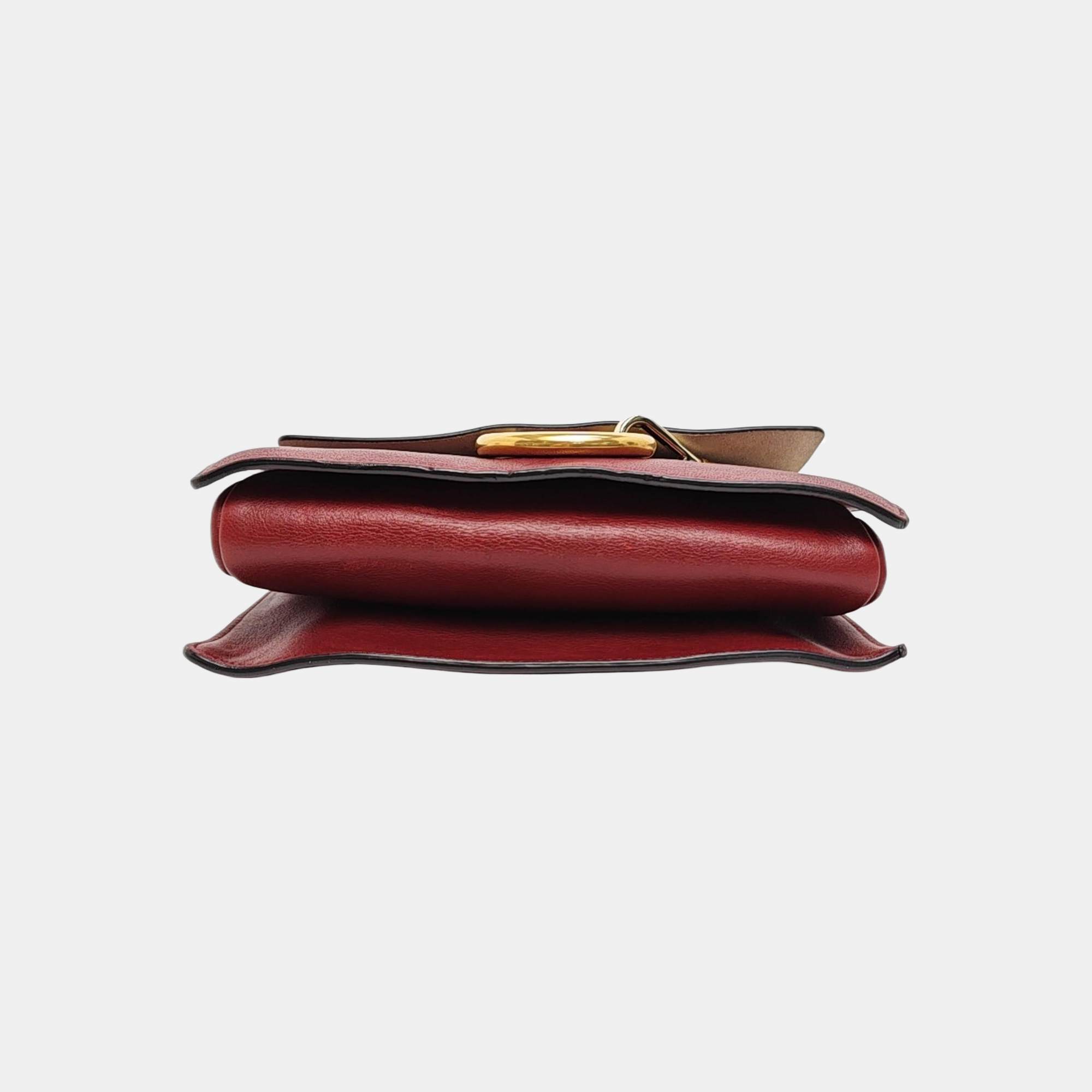 Authenticated pre-owned  Faye Small Calfskin Red - Shoulder Bag at Looply