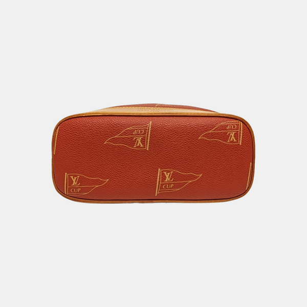 Coated Canvas Shoulder Bag Red