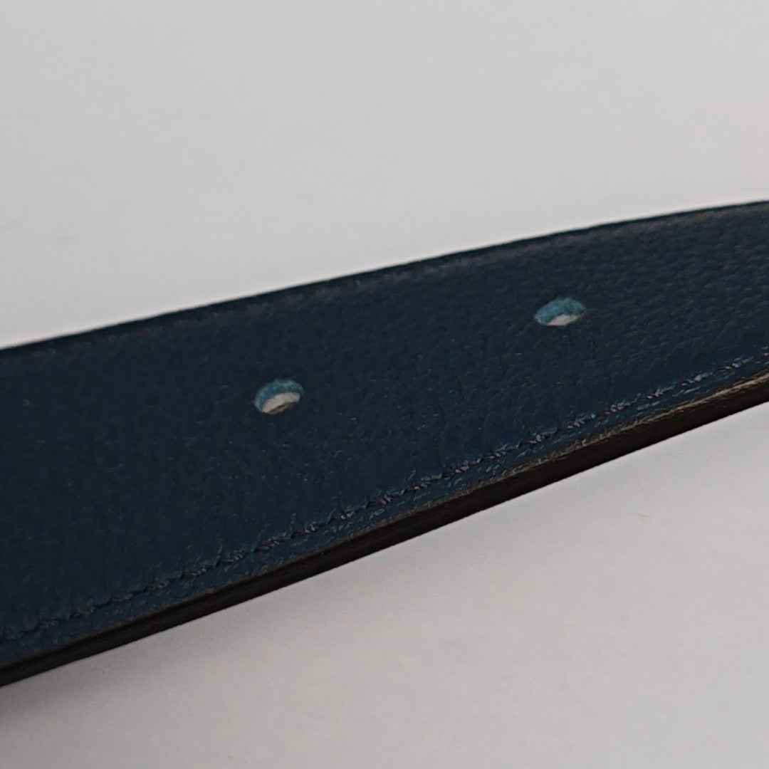 Leather Belt Blue