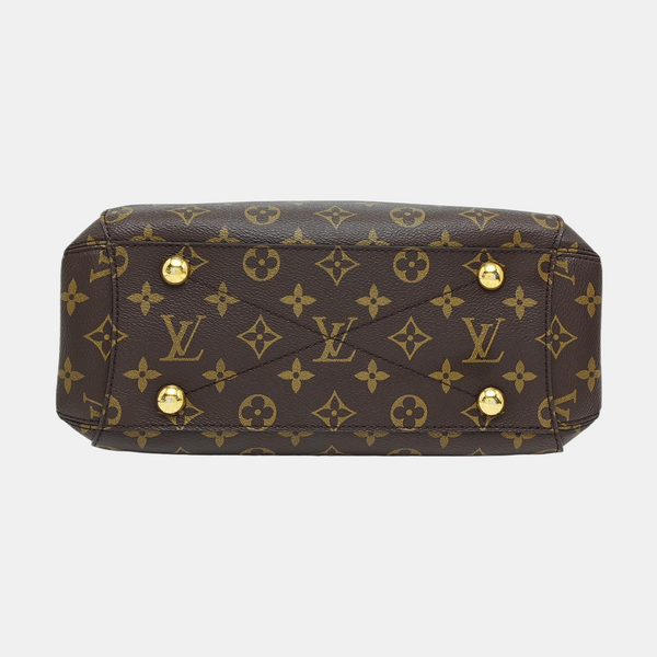 MONTAIGNE BB Monogram Coated Canvas Brown