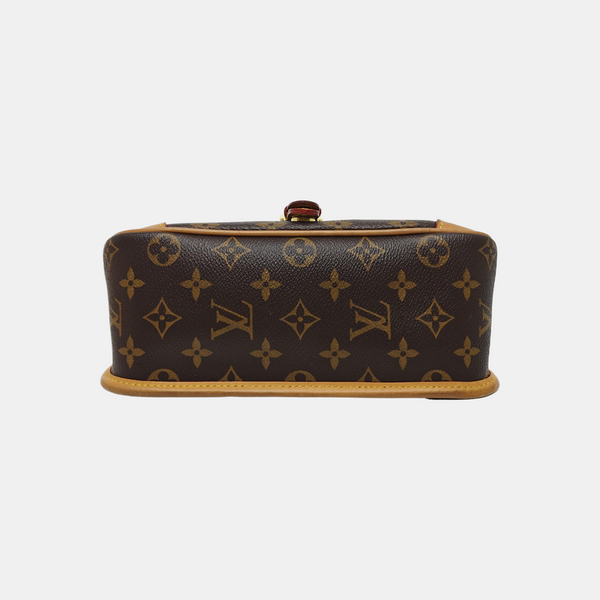 DIANE Monogram Coated Canvas Brown