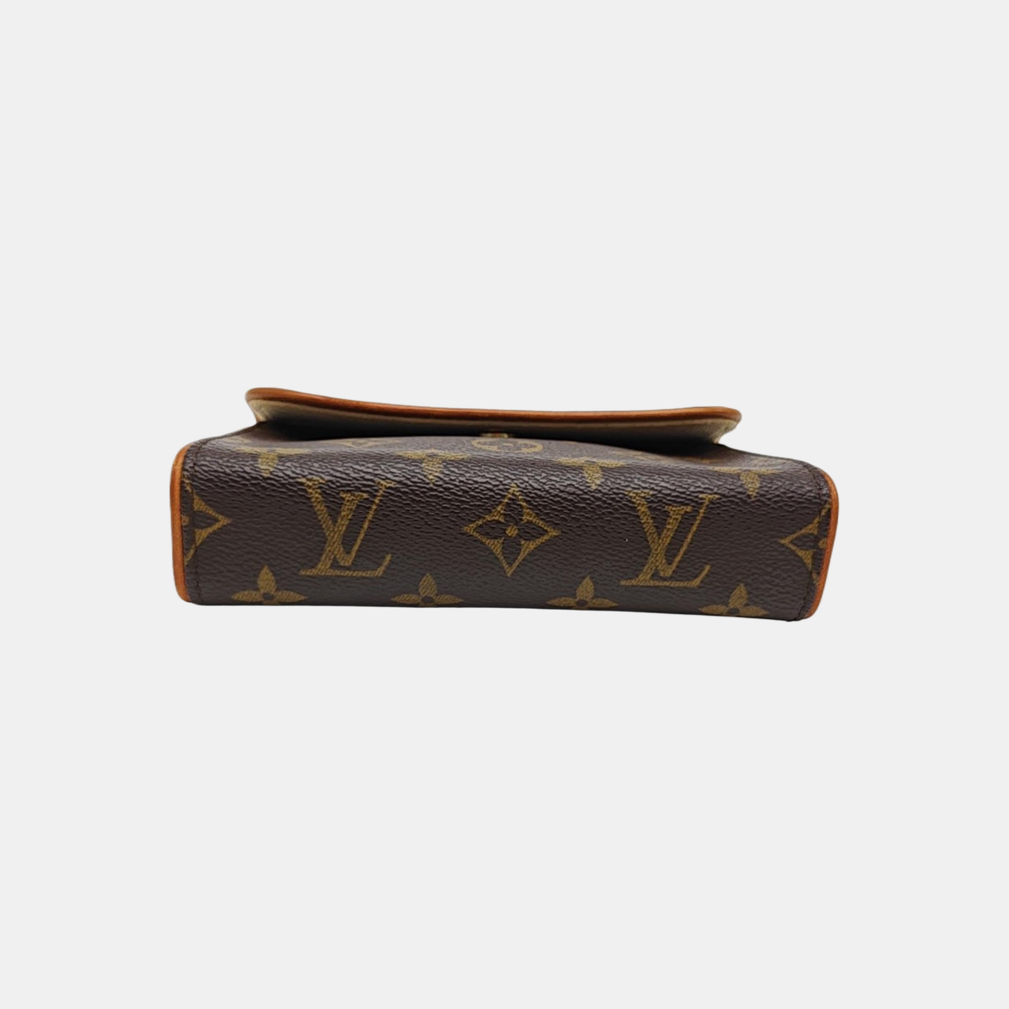 FLORENTINE Monogram Coated Canvas Brown