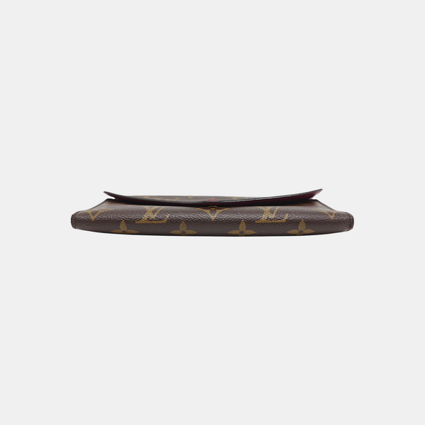 JOSÉPHINE Monogram Coated Canvas Brown Wallet