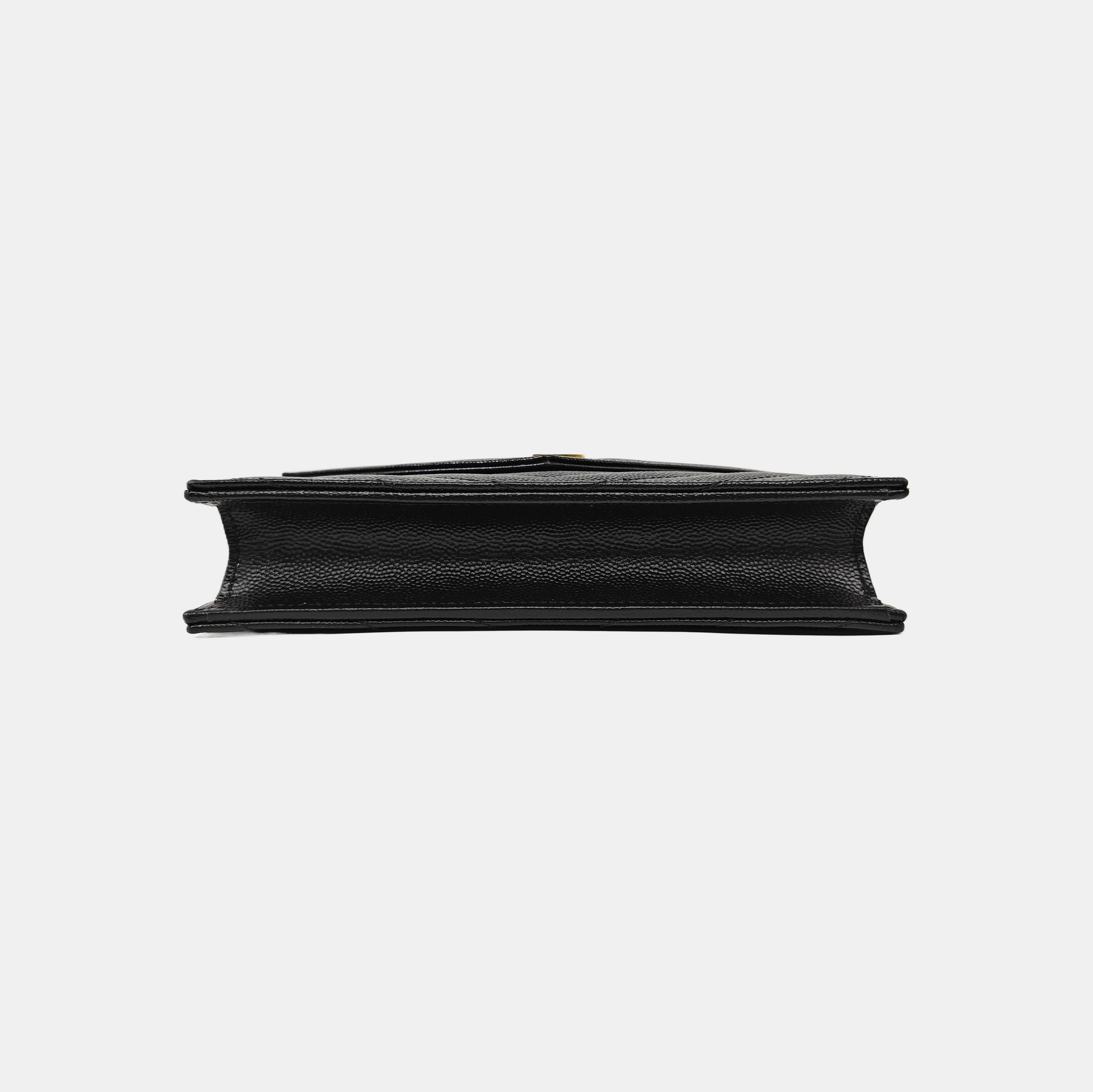 MONOGRAM WOC Chevron Calfskin Black