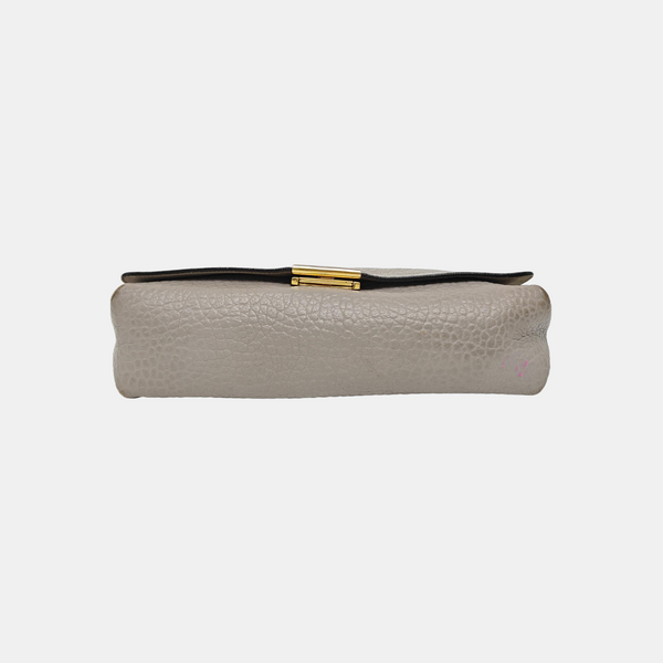 Calfskin Shoulder Bag Gray