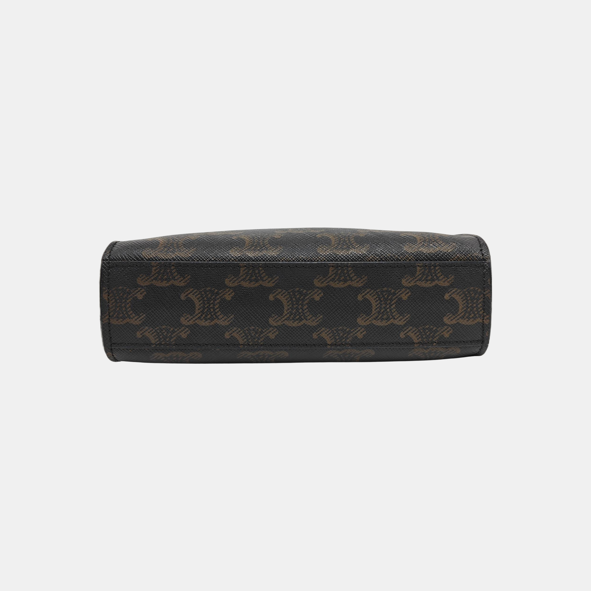 CABAS CELINE Mini Coated Canvas Brown