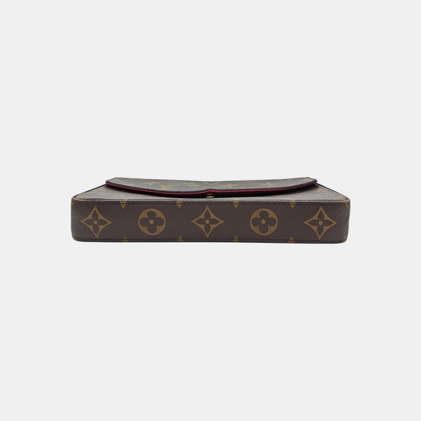 FÉLICIE Monogram Coated Canvas Brown