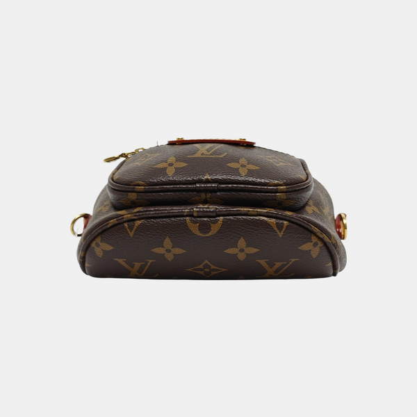 UTILITY Mini Monogram Coated Canvas Brown