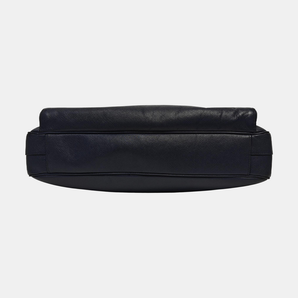 Calfskin Top Handle Bag Blue