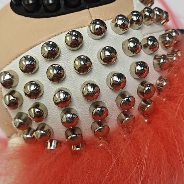 Leather Bag Charm Multicolor