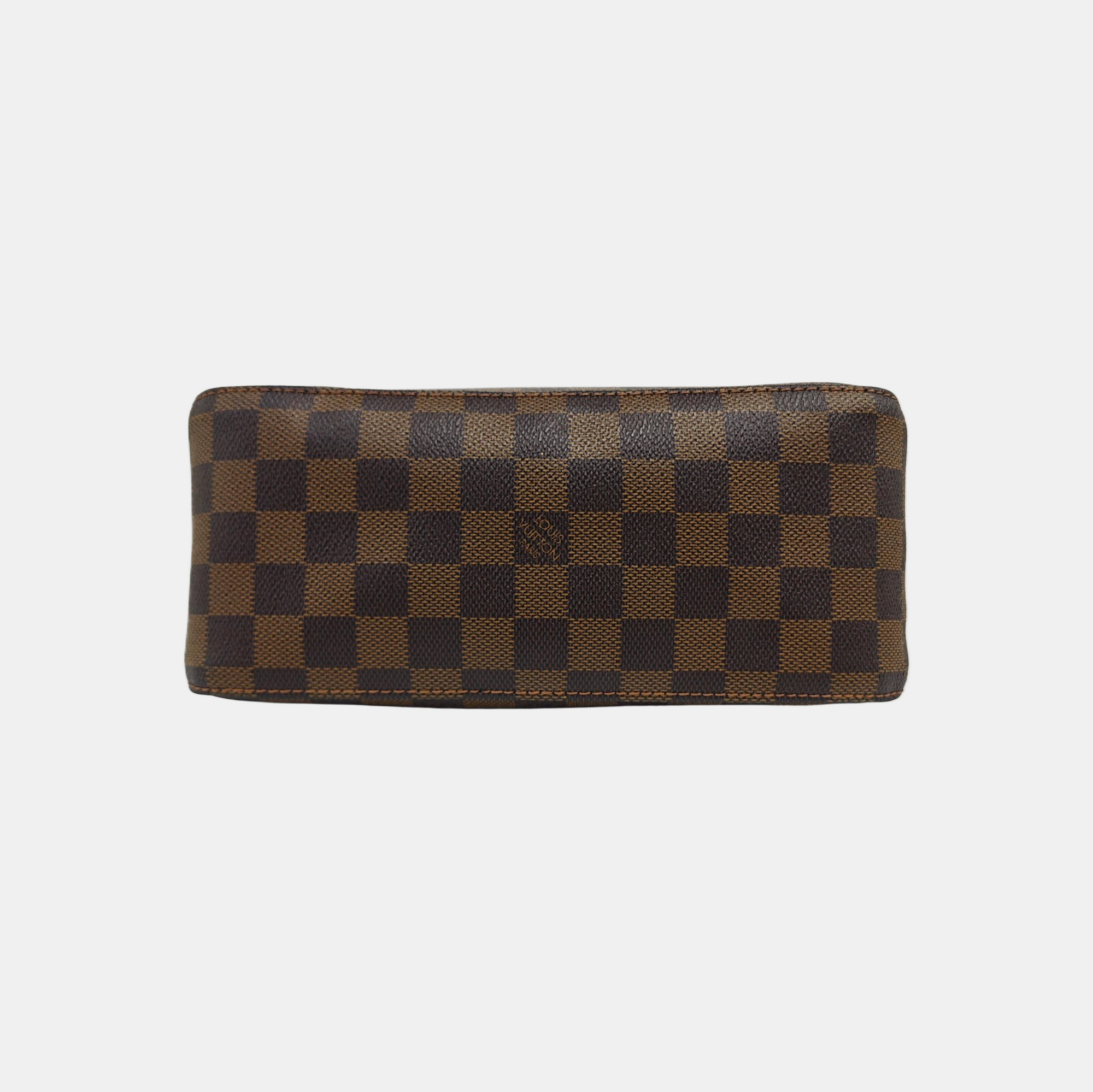 LOOPING MM Damier Ebene Coated Canvas Brown
