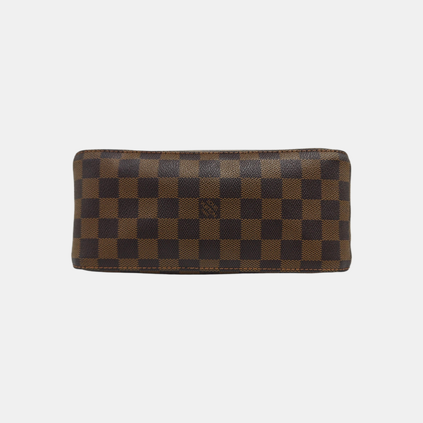 LOOPING MM Damier Ebene Coated Canvas Brown