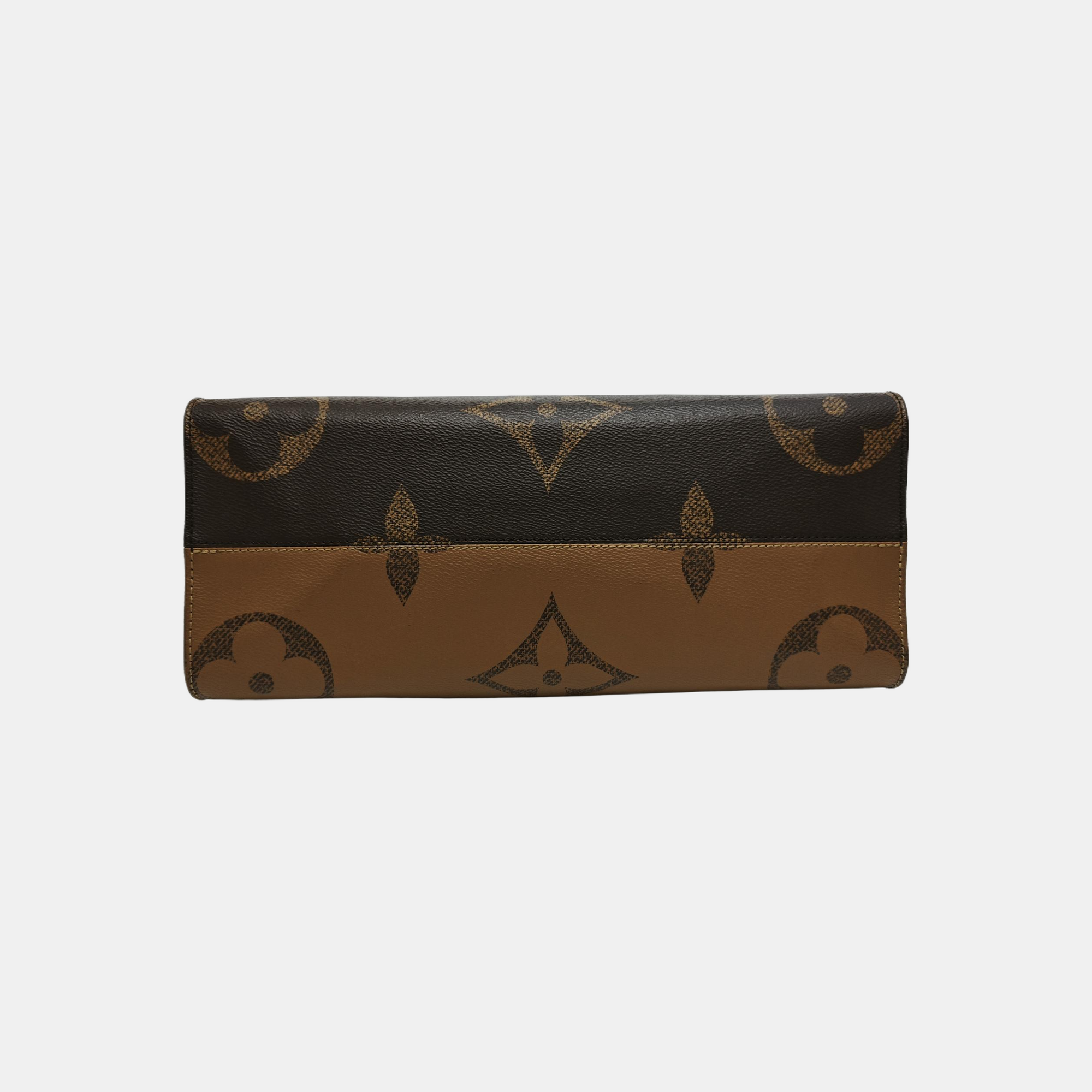 ONTHEGO MM Monogram Coated Canvas Brown