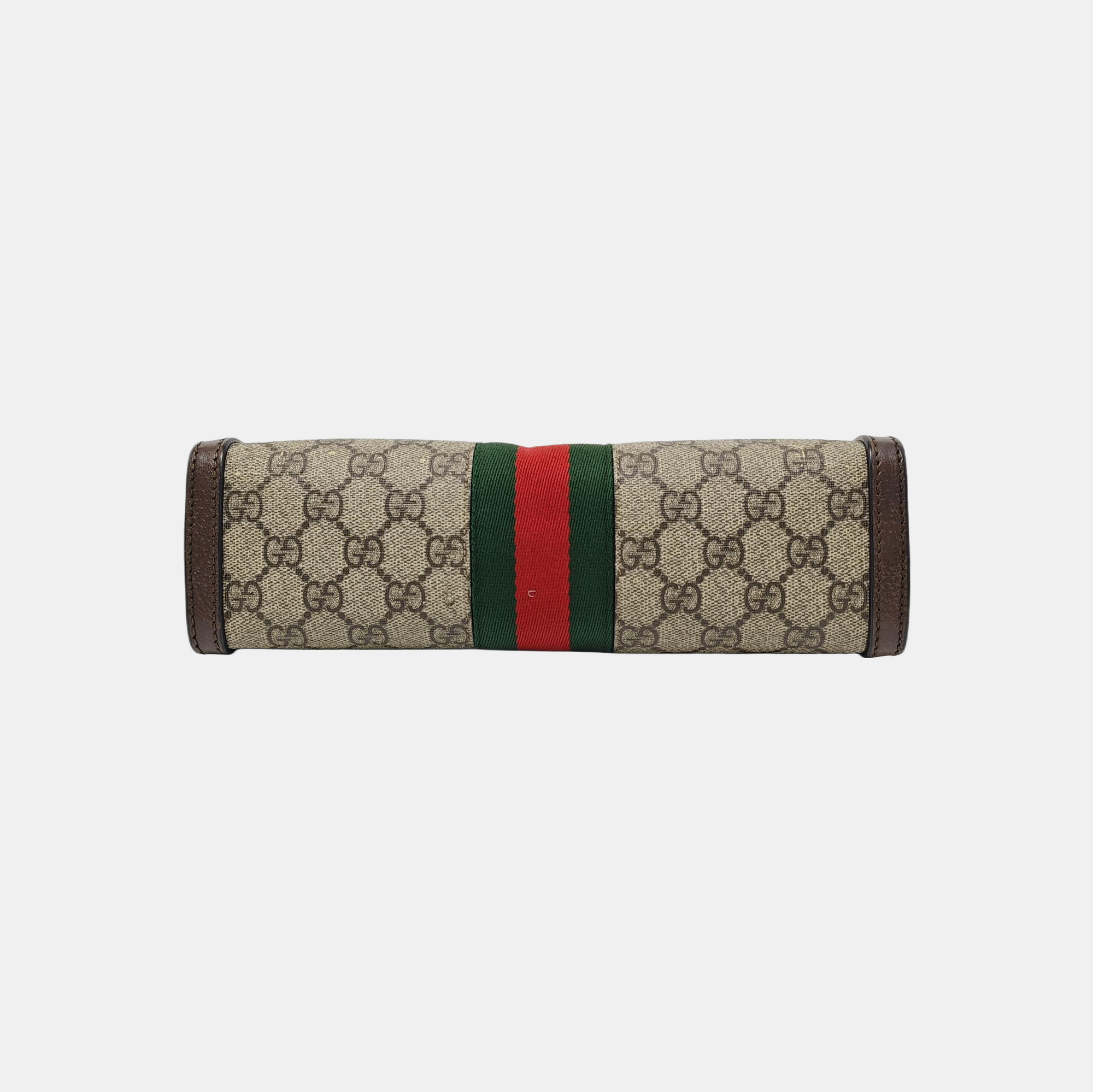 Ophidia Small Monogram Coated Canvas Beige