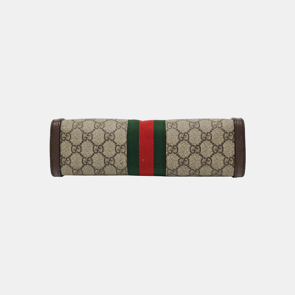 Ophidia Small Monogram Coated Canvas Beige