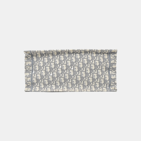 Bolso tote mediano de lona Monogram blanca