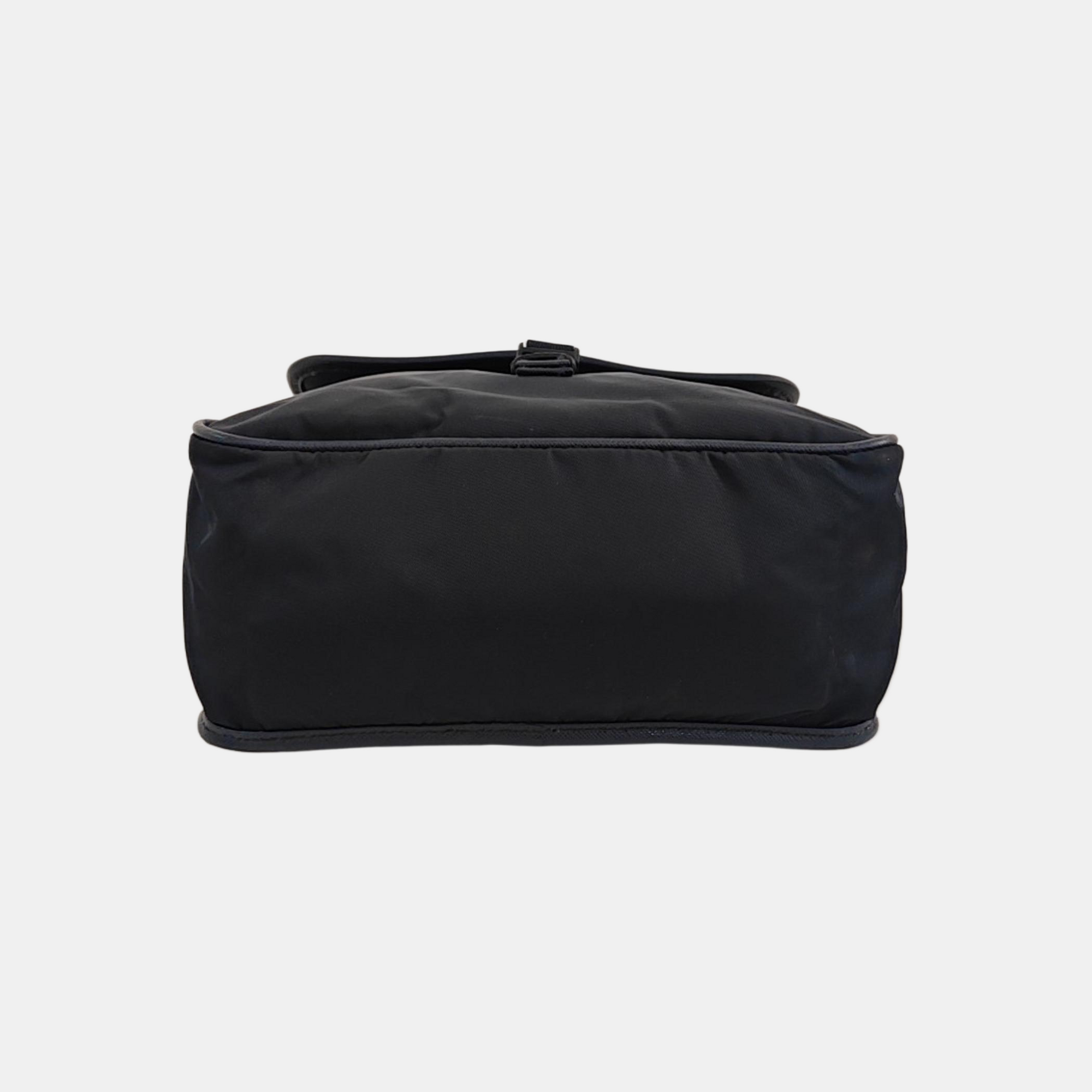 Fabric Shoulder Bag Blue