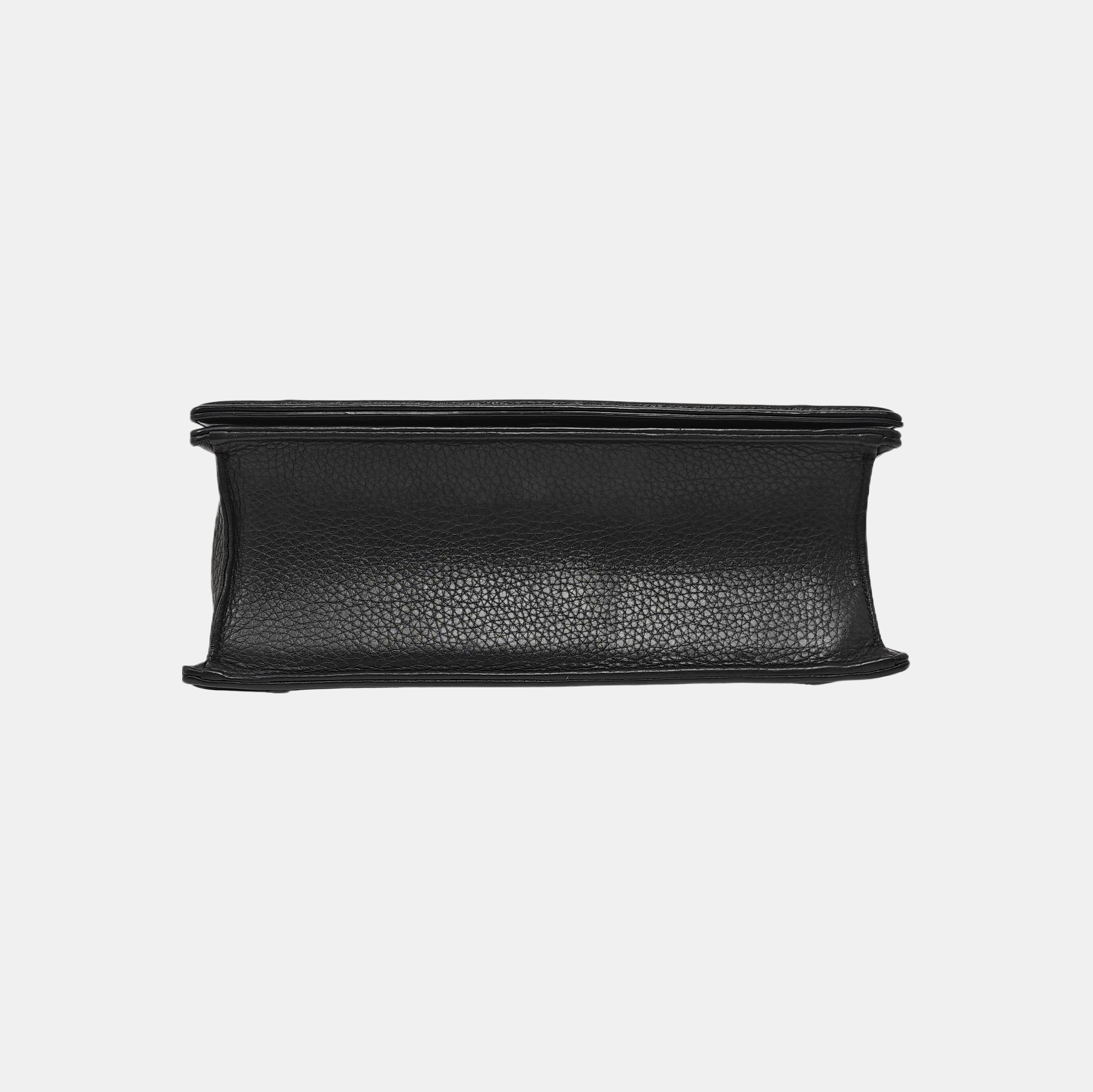 Diorama Medium Cannage Calfskin Black