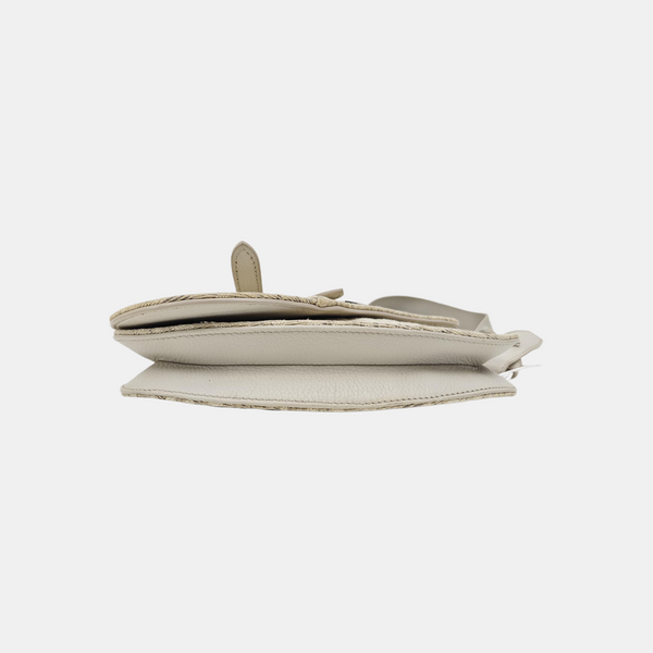 Saddle Small Canvas Beige