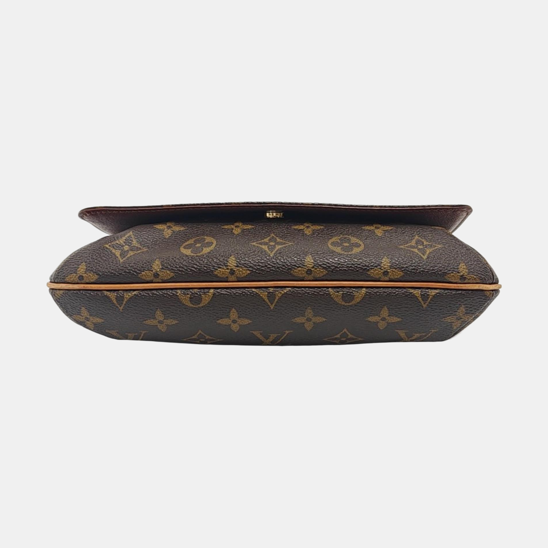 MUSETTE TANGO Monogram Coated Canvas Brown