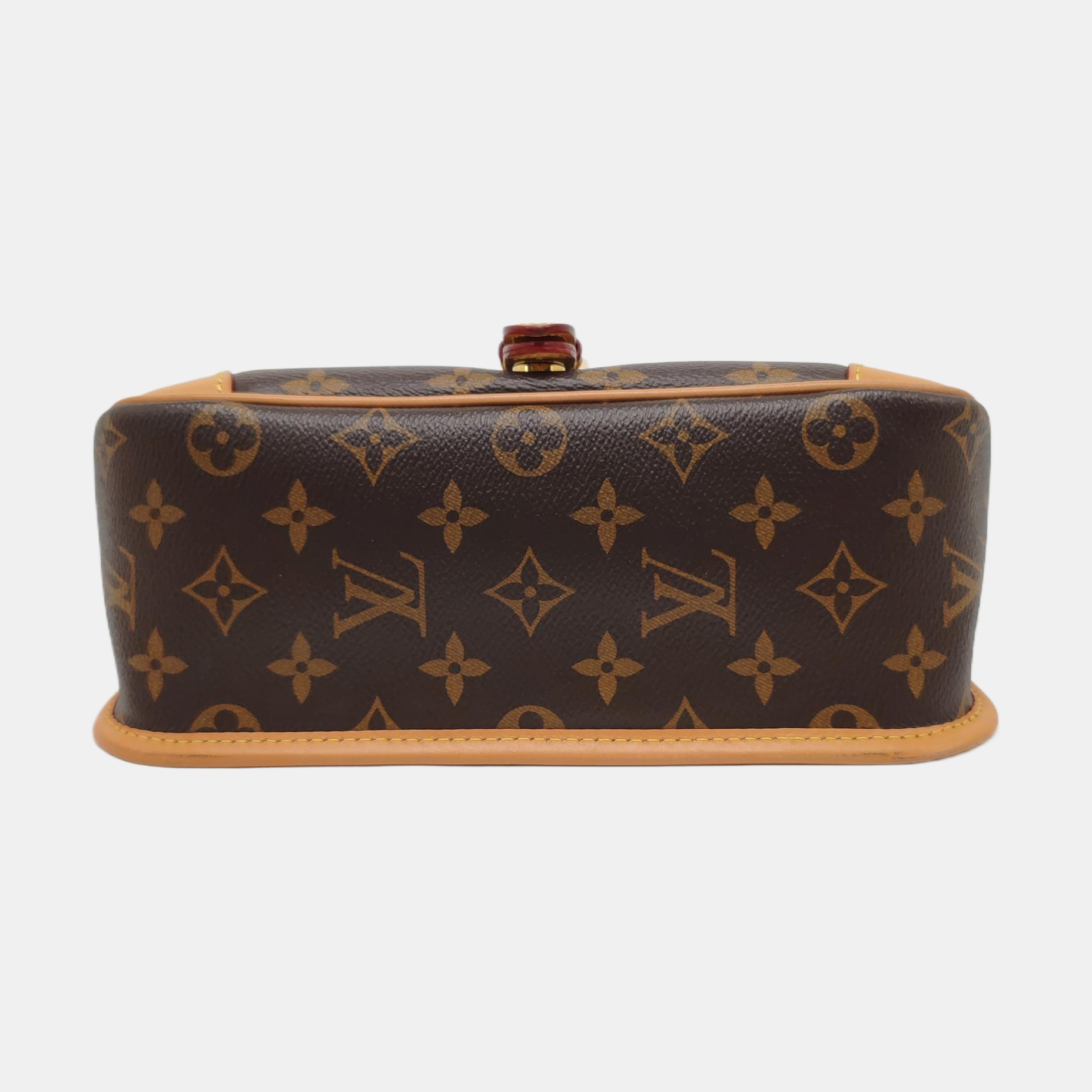 DIANE Monogram Coated Canvas Brown
