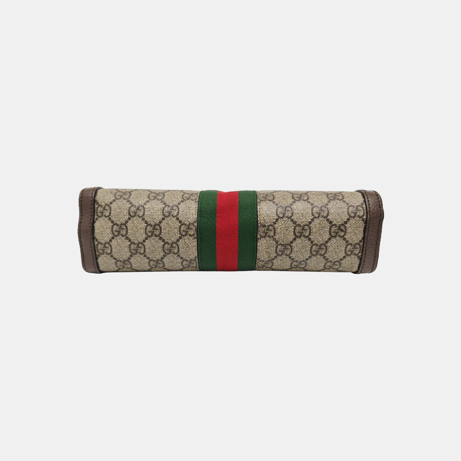 Ophidia Small Monogram Coated Canvas Beige