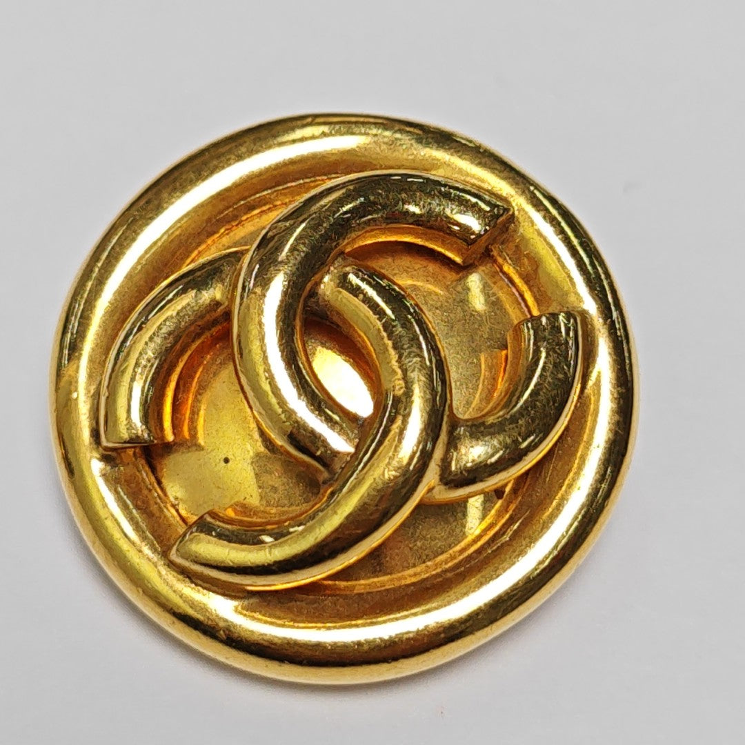 Metal Gold Clip On Earrings