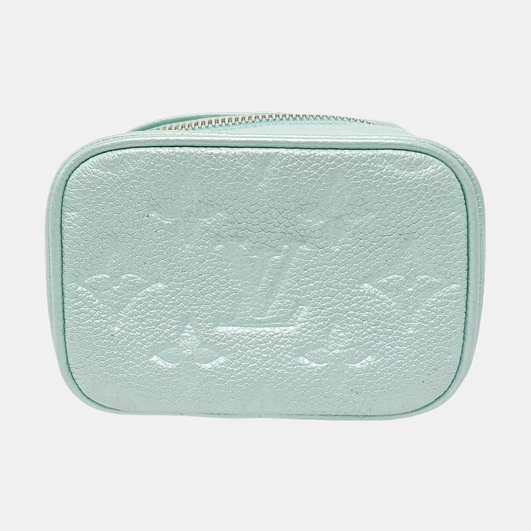 NICE Monogram Calfskin Blue