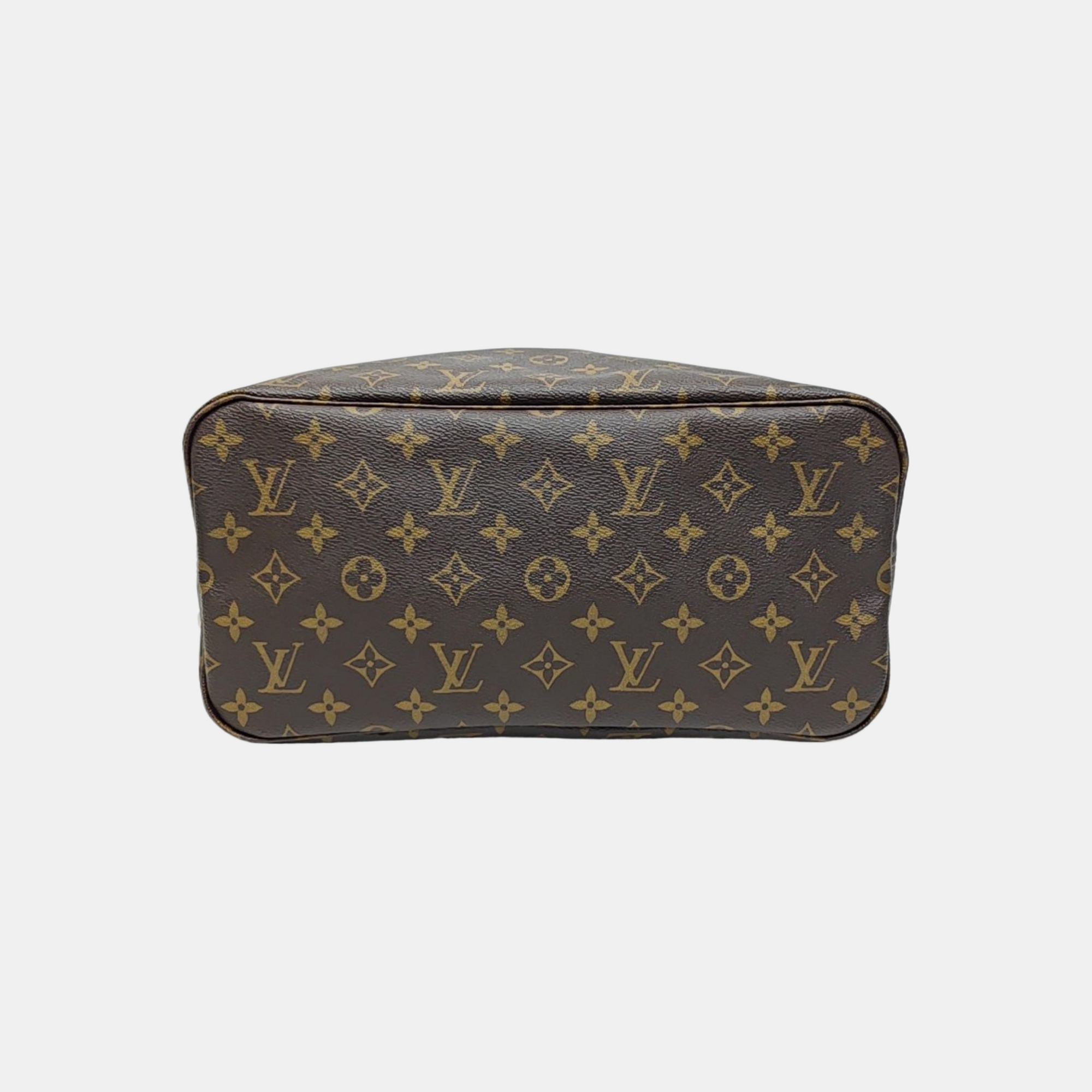 NEVERFULL MM Monogram Coated Canvas Brown
