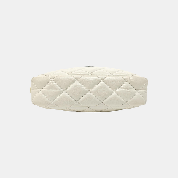 2.55 224 Quilted Calfskin White