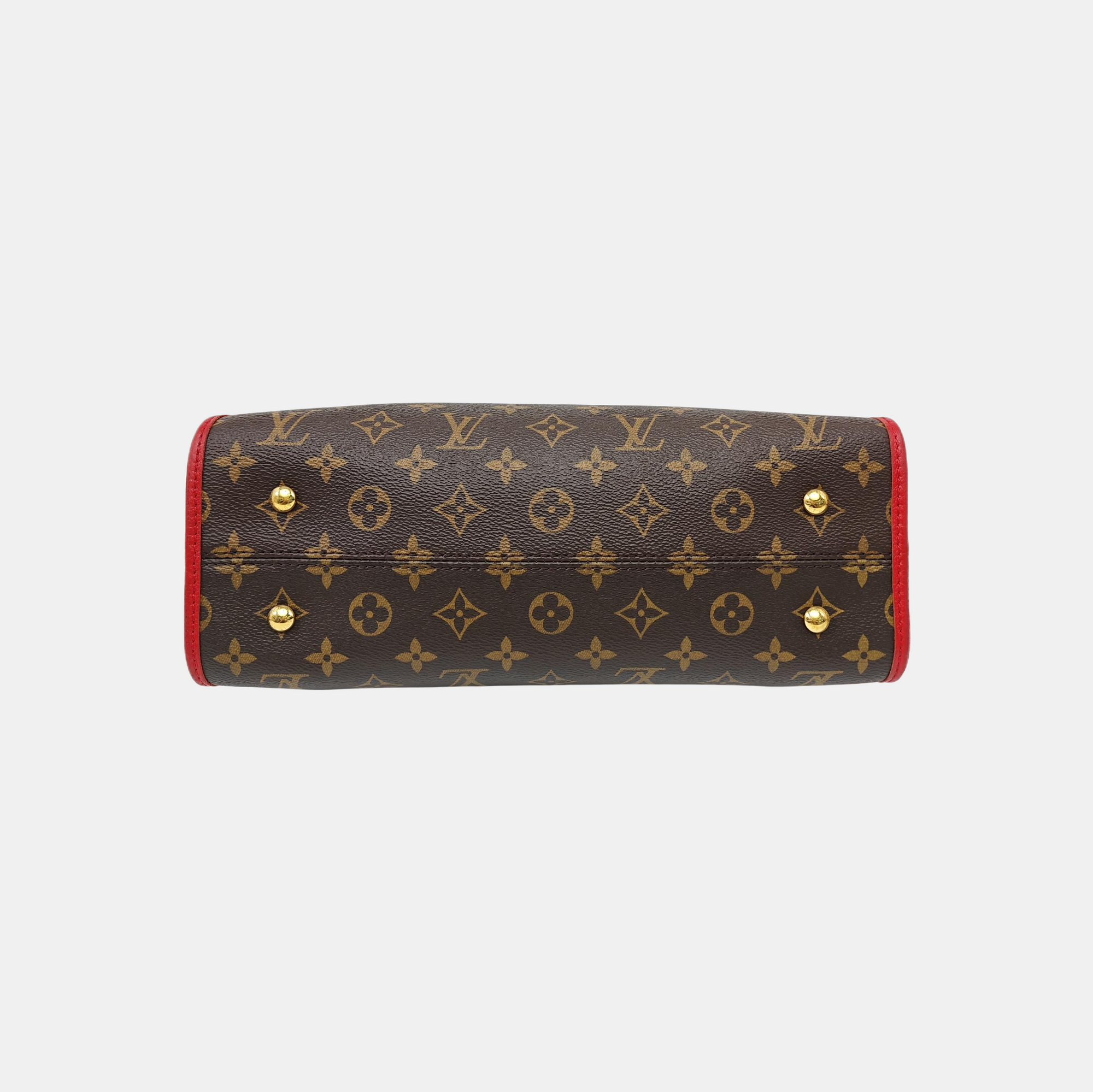 POPINCOURT PM Monogram Coated Canvas Brown