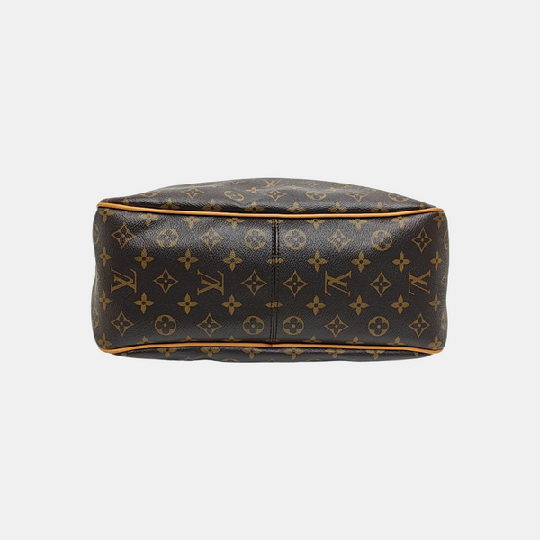 Monogram Coated Canvas Top Handle Bag Brown