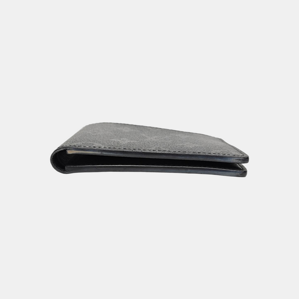 Monogram Coated Canvas Wallet Black