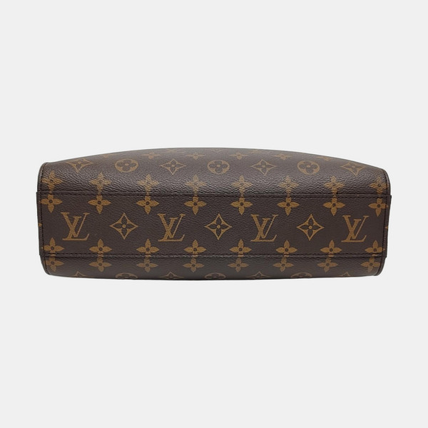 SAC PLAT MM Monogram Coated Canvas Brown
