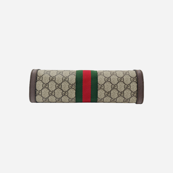 Ophidia Small Monogram Coated Canvas Beige