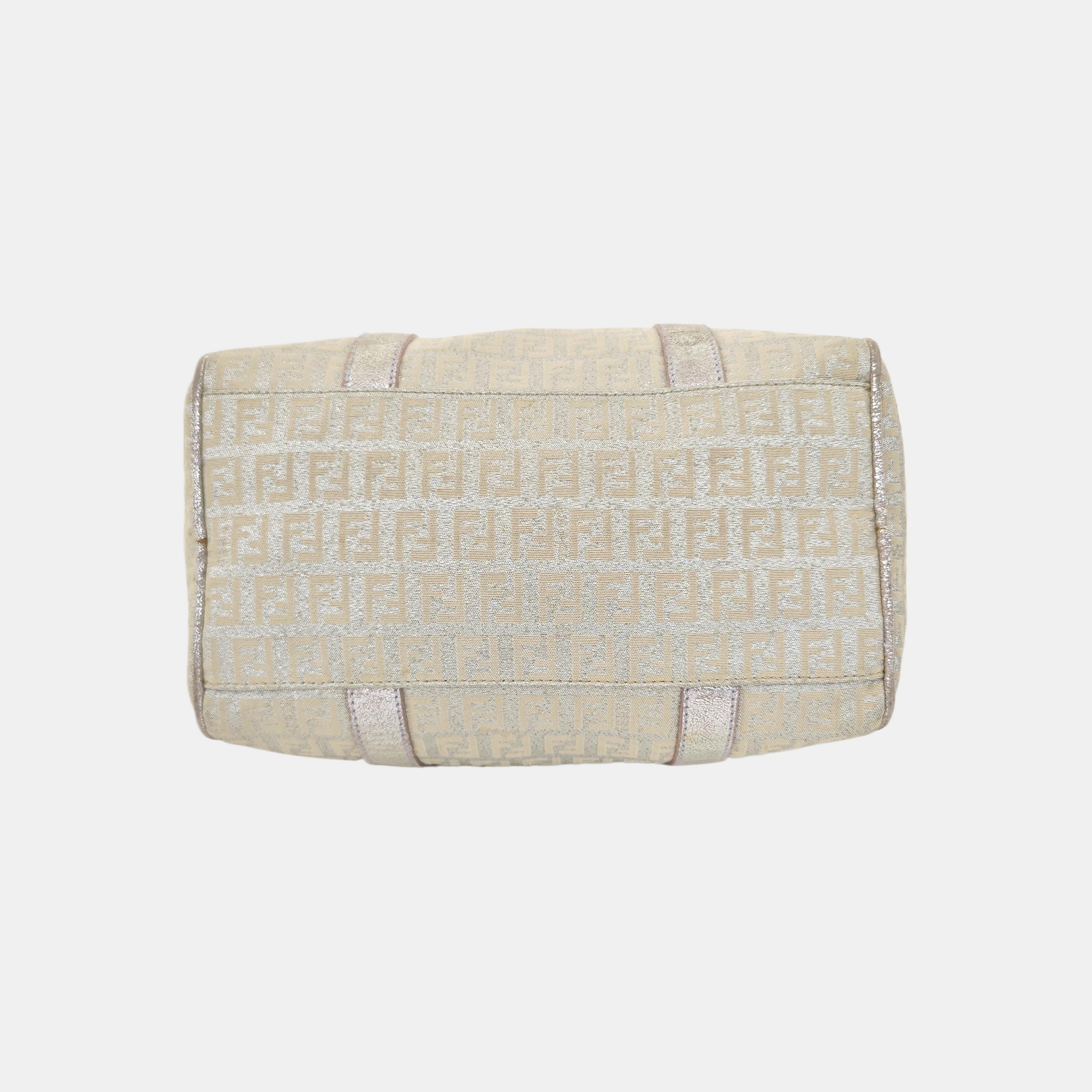 Canvas Top Handle Bag White