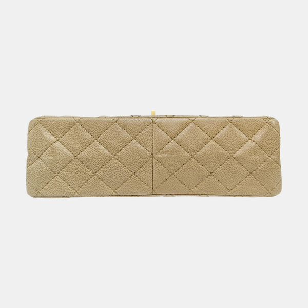 2.55 227 Quilted Grained Calfskin Beige