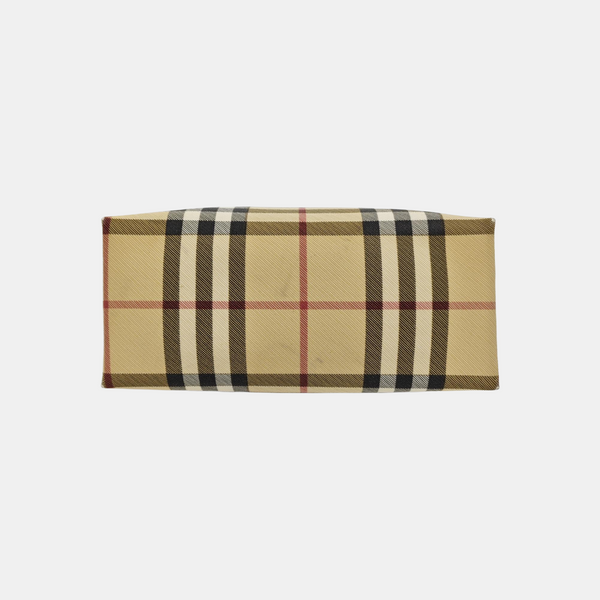 Large Coated Canvas Beige