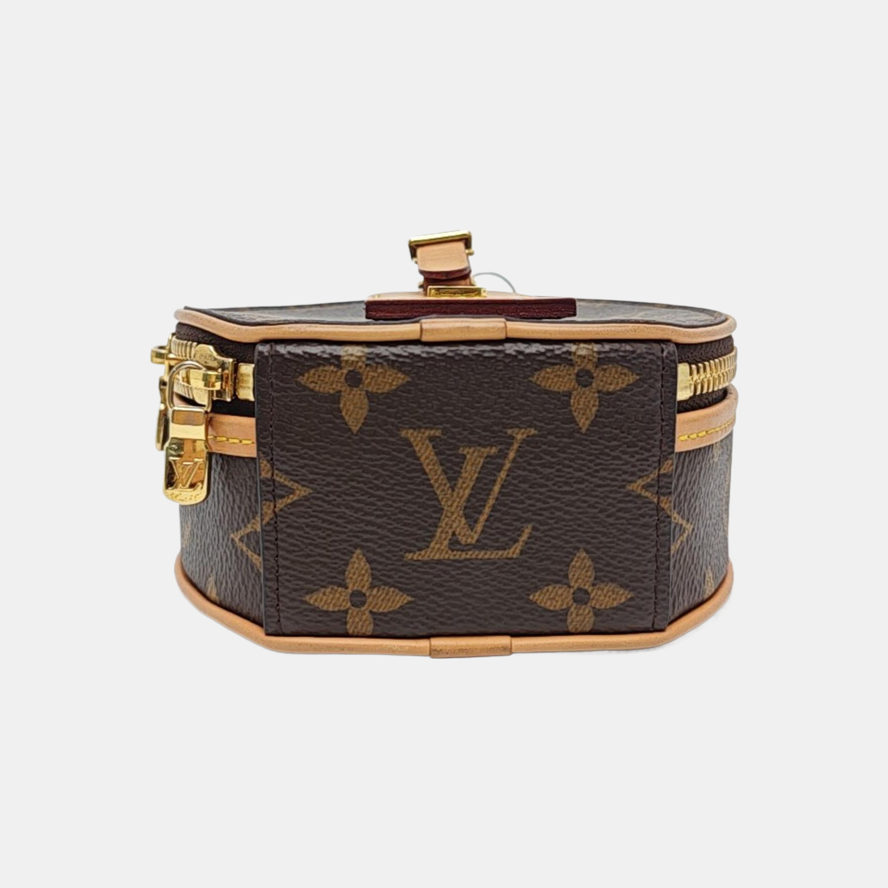 BOITE CHAPEAU Mini Monogram Coated Canvas Brown