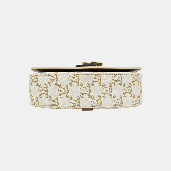 Coated Canvas Shoulder Bag White