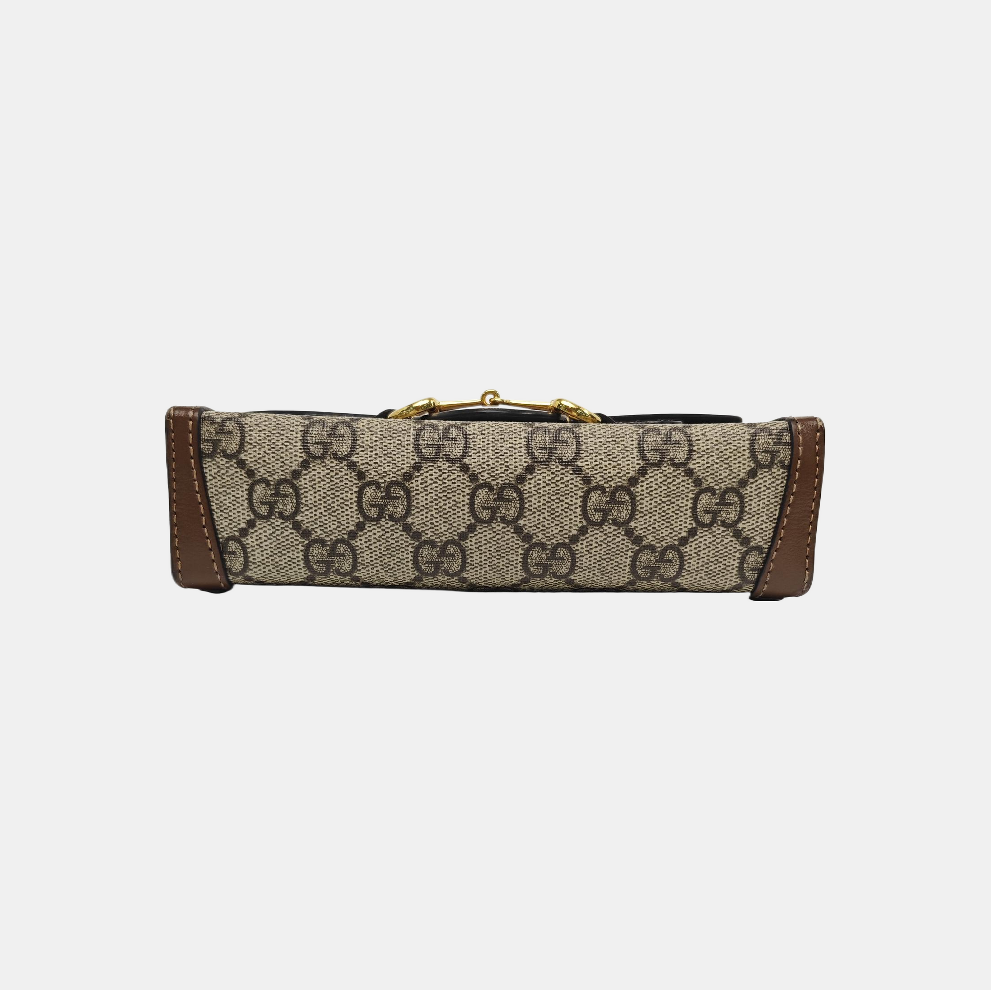 Horsebit 1955 Mini Monogram Coated Canvas Beige