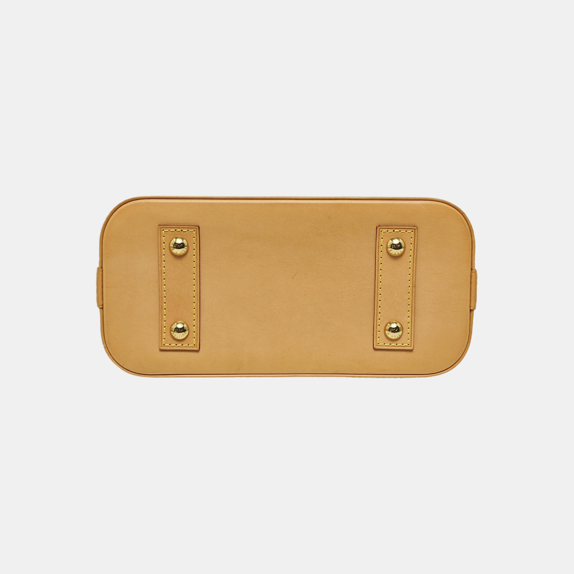 ALMA BB Monogram Coated Canvas Brown