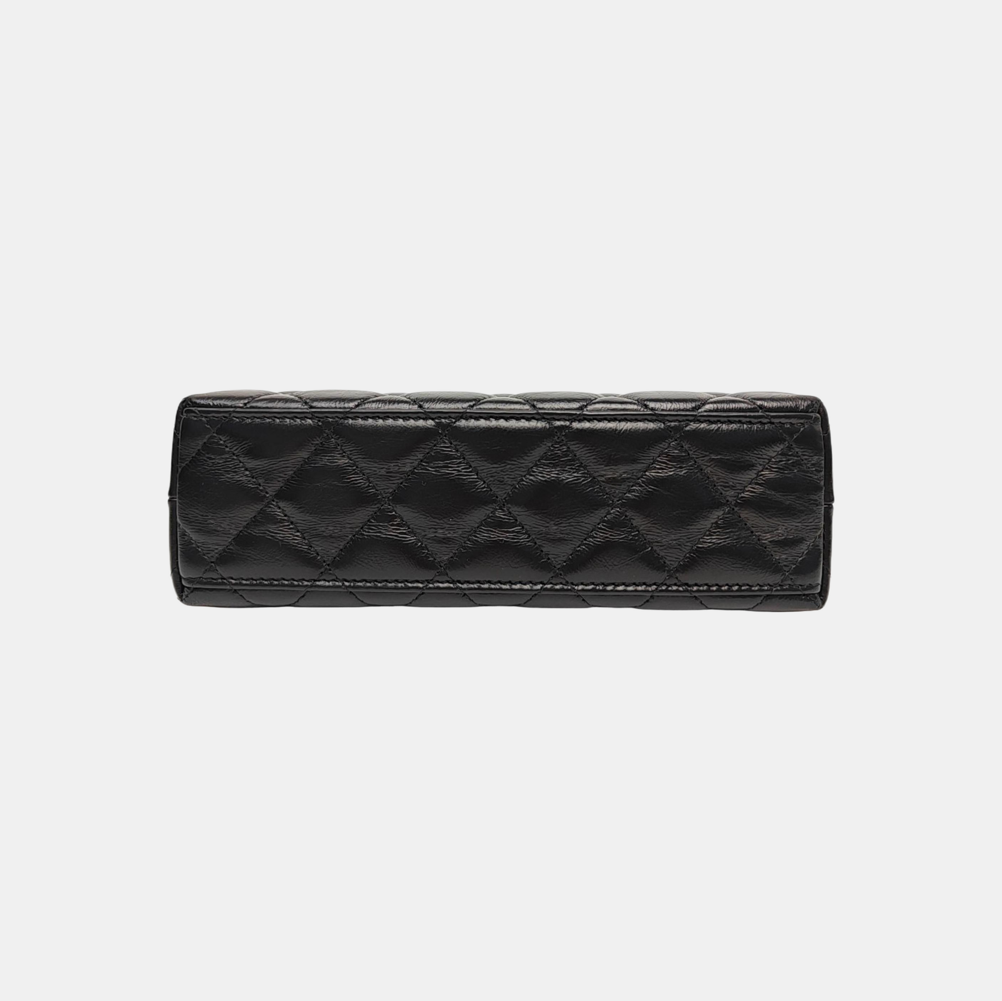 KELLY Mini Quilted Calfskin Black