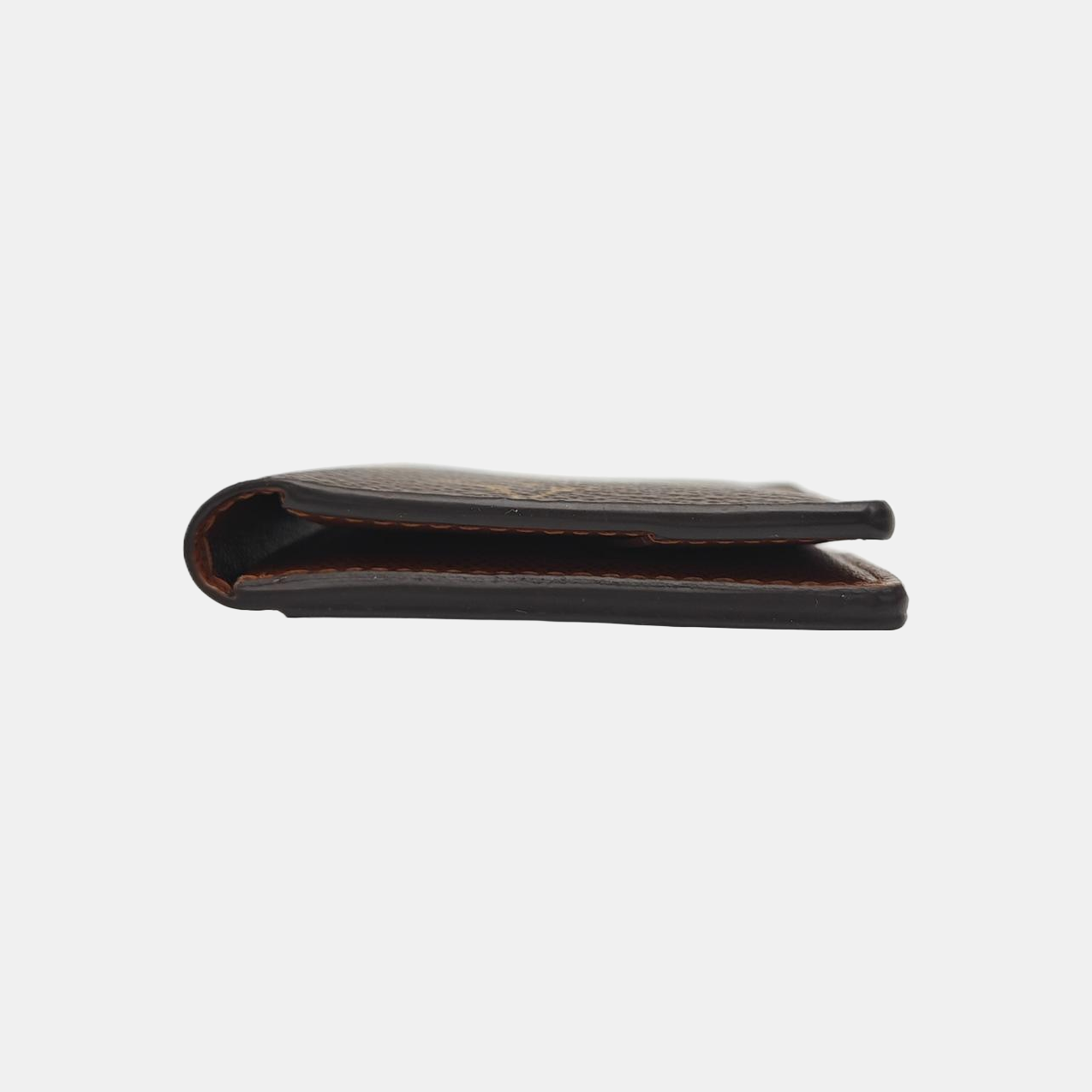 JAMES Monogram Coated Canvas Brown Card Holder