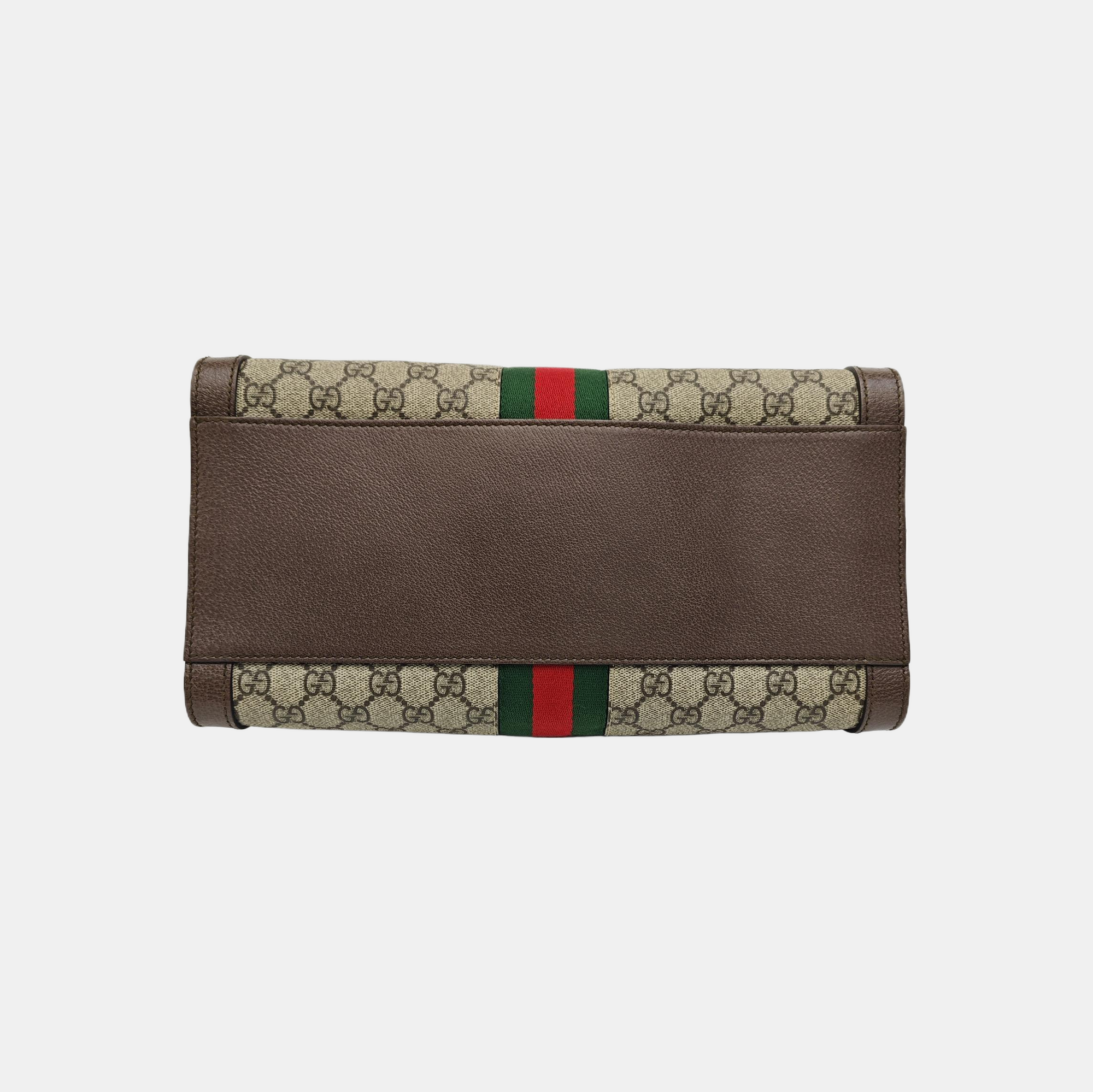 Ophidia Medium Monogram Coated Canvas Beige