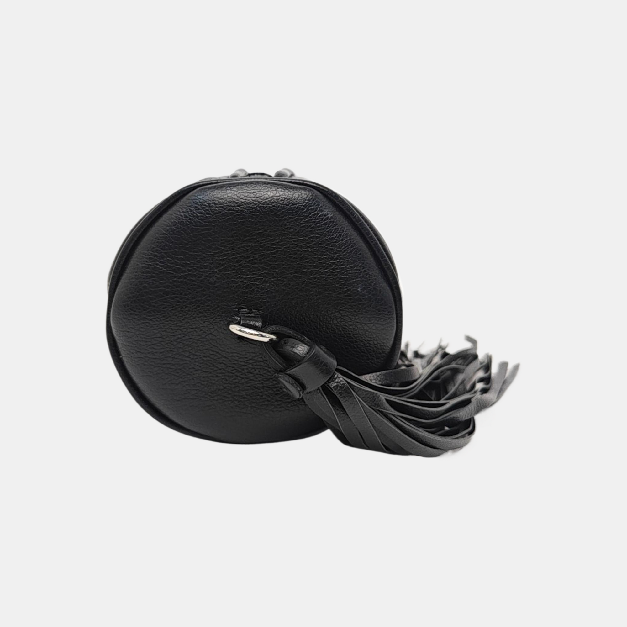 Calfskin Top Handle Bag Black